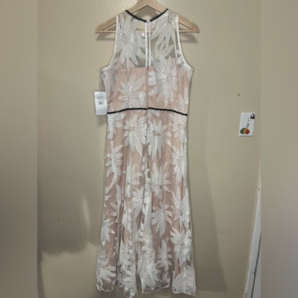 Anthropologie Eva Franco White Haven Sutton Embroidered Floral Dress NWT - Picture 2 of 13